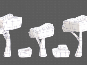 Trees Cartoon V58 3D-Modell