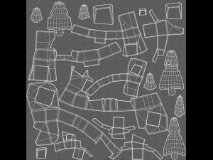 Trees Cartoon V58 3D-Modell