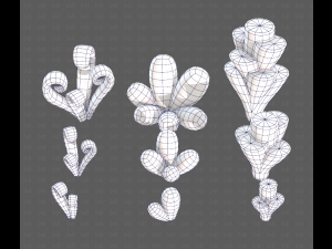 Trees Cartoon V59 3D Model
