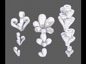 Trees Cartoon V59 3D Model