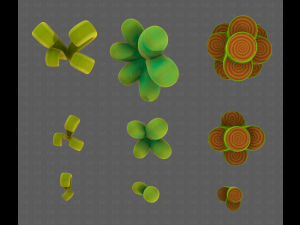 Trees Cartoon V59 3D Model