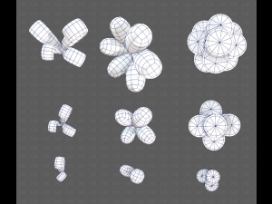 Trees Cartoon V59 3D Model