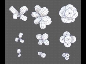 Trees Cartoon V59 3D Model