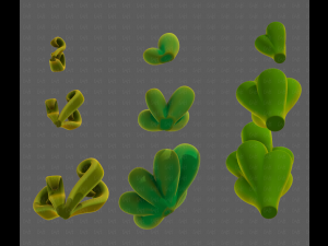 Trees Cartoon V59 3D Model
