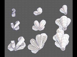 Trees Cartoon V59 3D Model