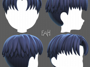 Base Hair for Boy V64 Modelo 3D