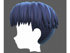 Base Hair for Boy V64 3D Model