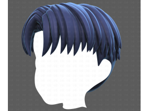 Base Hair for Boy V64 3D Model