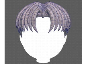 Base Hair for Boy V64 3D Model