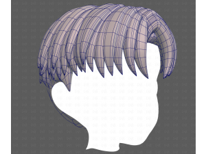 Base Hair for Boy V64 3D Model