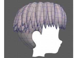 Base Hair for Boy V64 3D Model