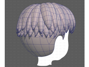 Base Hair for Boy V64 3D Model