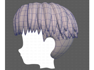 Base Hair for Boy V64 3D Model