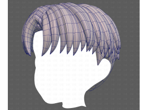 Base Hair for Boy V64 3D Model