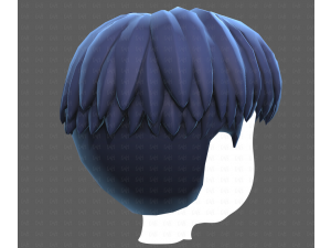 Base Hair for Boy V64 3D Model
