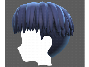 Base Hair for Boy V64 3D Model