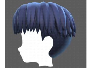 Base Hair for Boy V64 3D Model