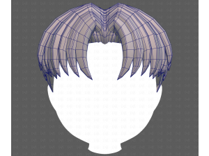 Base Hair for Boy V64 3D Model