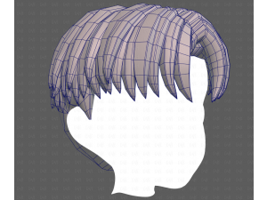 Base Hair for Boy V64 3D Model