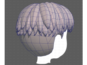 Base Hair for Boy V64 3D Model