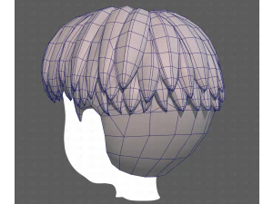 Base Hair for Boy V64 3D Model