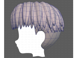 Base Hair for Boy V64 3D Model