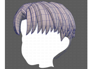 Base Hair for Boy V64 3D Model