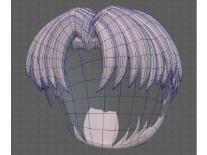 Base Hair for Boy V64 3D Model