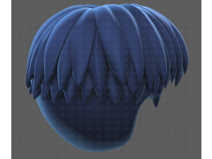 Base Hair for Boy V64 3D Model
