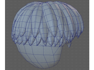 Base Hair for Boy V64 3D Model