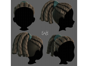 3D Hair style for boy V124 3D 모델