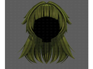 3D Hair style for girl V124 3D Model