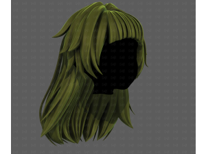 3D Hair style for girl V124 Model 3D
