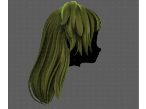 3D Hair style for girl V124 3D Model