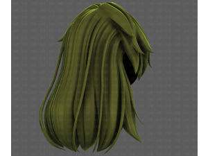 3D Hair style for girl V124 Model 3D