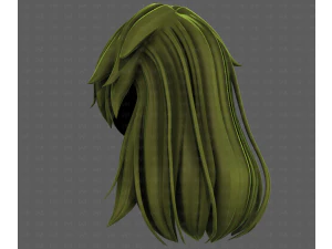 3D Hair style for girl V124 3D Model