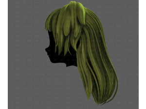3D Hair style for girl V124 3D Model