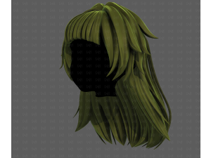 3D Hair style for girl V124 Model 3D