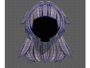 3D Hair style for girl V124 Model 3D