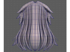 3D Hair style for girl V124 3D Model