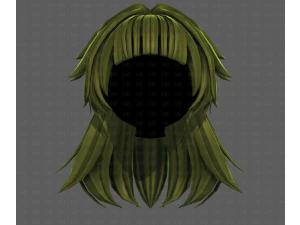 3D Hair style for girl V124 3D Model