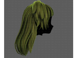 3D Hair style for girl V124 3D Model