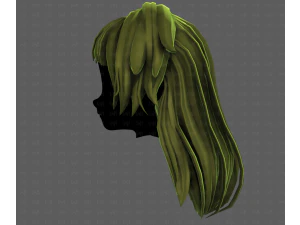 3D Hair style for girl V124 3D Model