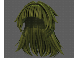 3D Hair style for girl V124 Model 3D