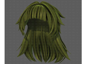 3D Hair style for girl V124 3D Model