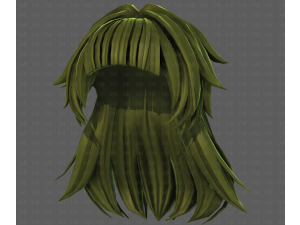 3D Hair style for girl V124 Model 3D