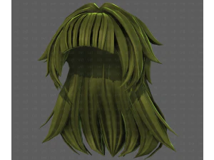 3D Hair style for girl V124 3D Model