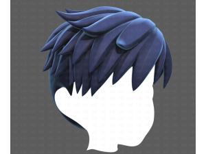 Base Hair for Boy V65 3D Модель