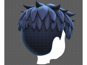 Base Hair for Boy V65 3D Model