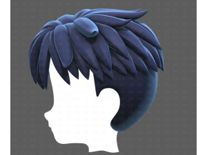 Base Hair for Boy V65 3D Model